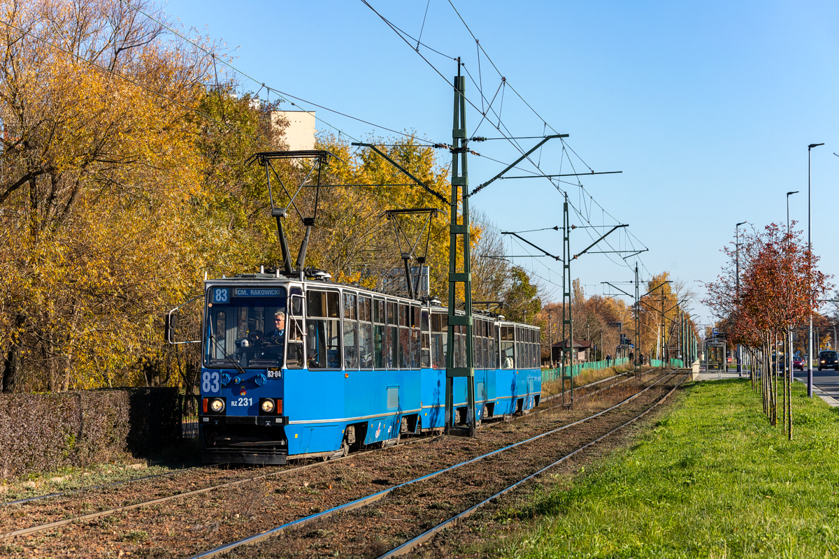 105Na #RZ231+RZ232+RZ239: Kraków, ul. Ćwiklińskiej