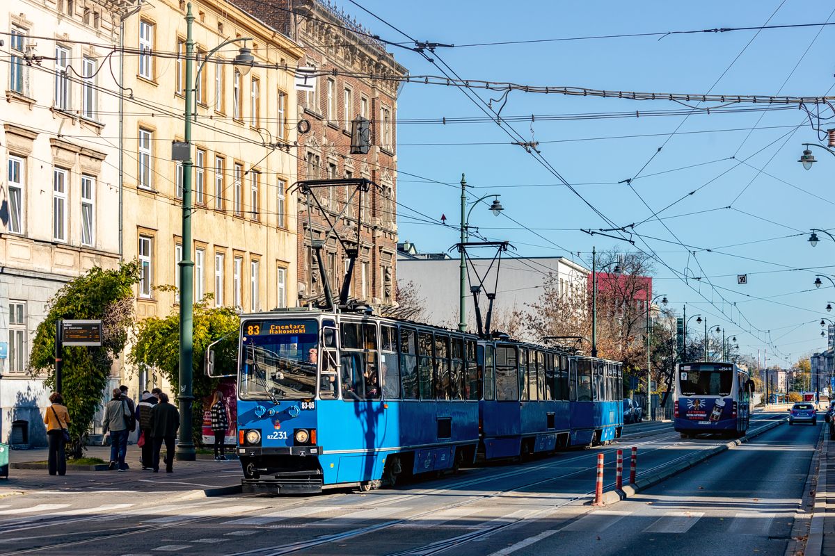 105Na #RZ231+RZ232+RZ239: Kraków, ul. Lubicz