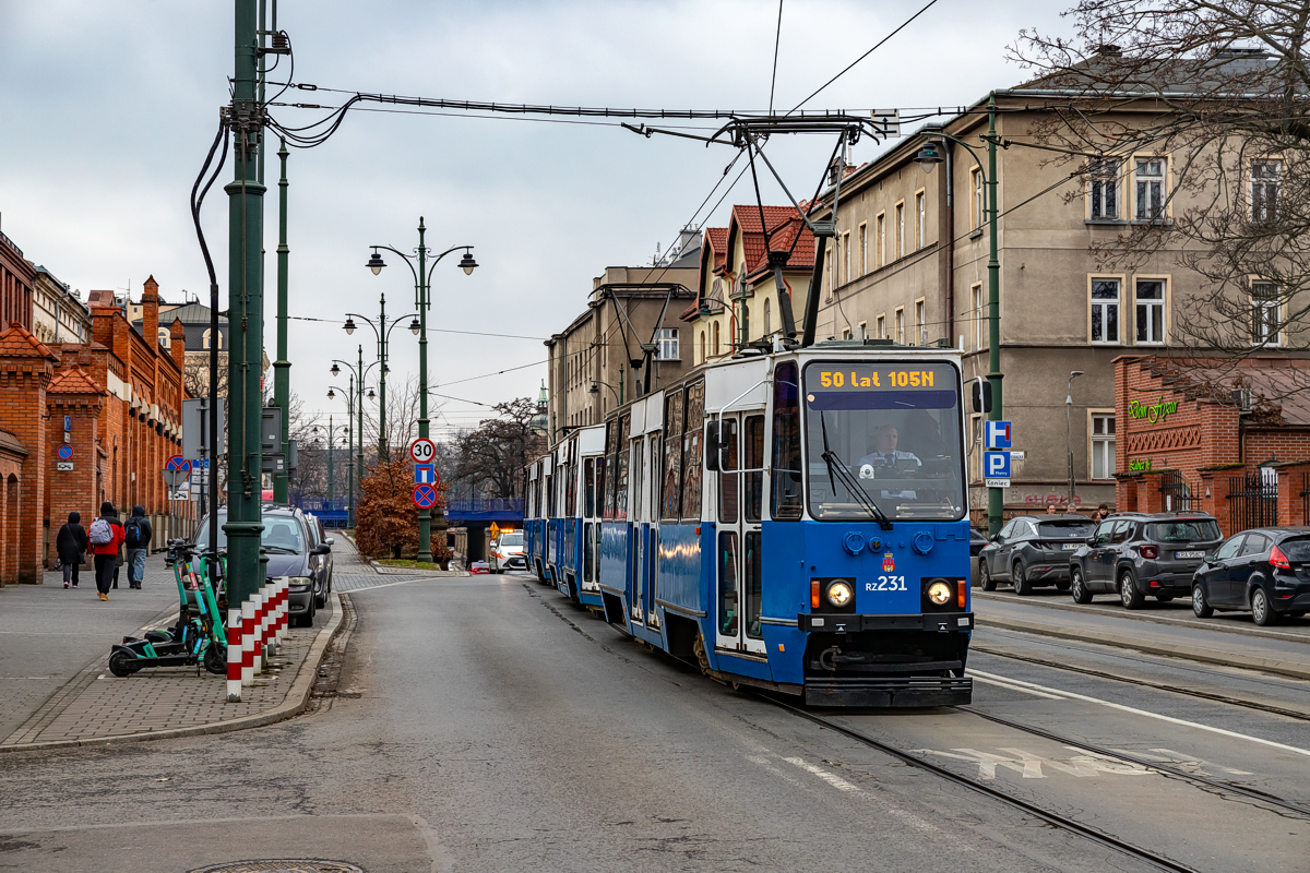 105Na #RZ231+RZ232+RZ239: Kraków, ul. Lubicz