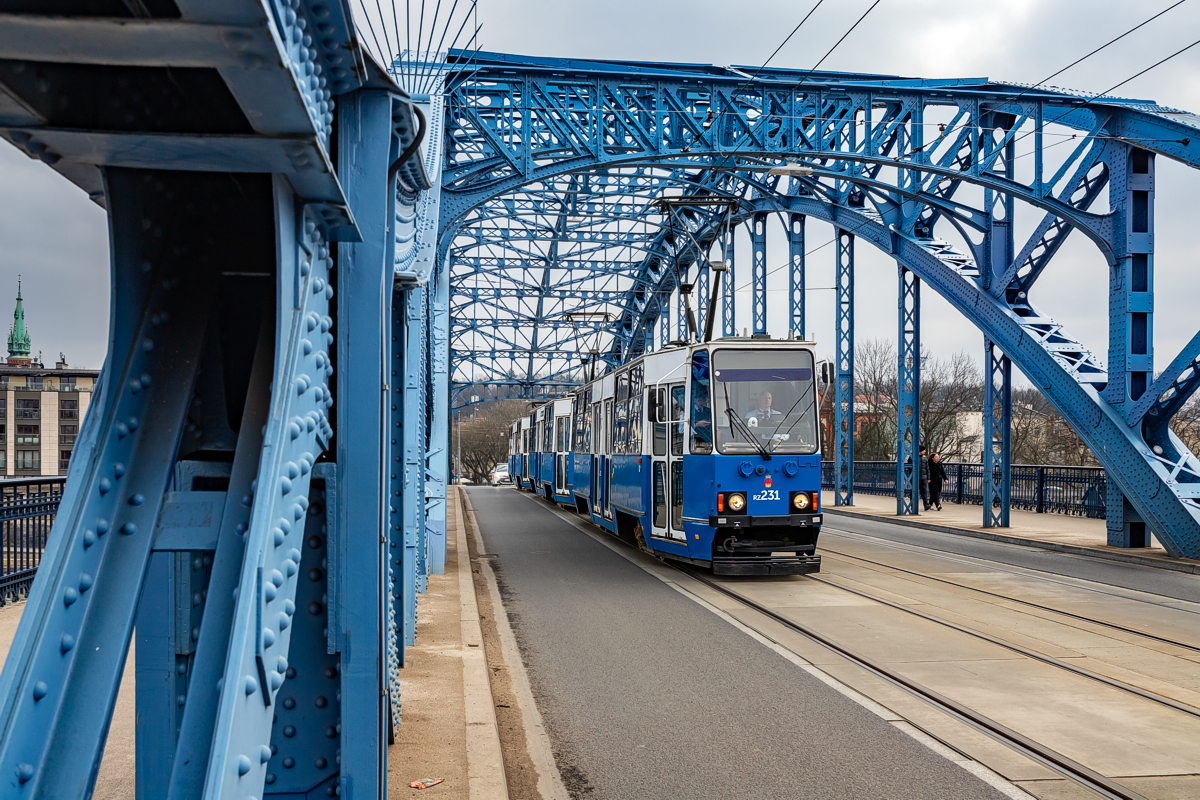 105Na #RZ231+RZ232+RZ239: Kraków, Most Józefa Piłsudskiego