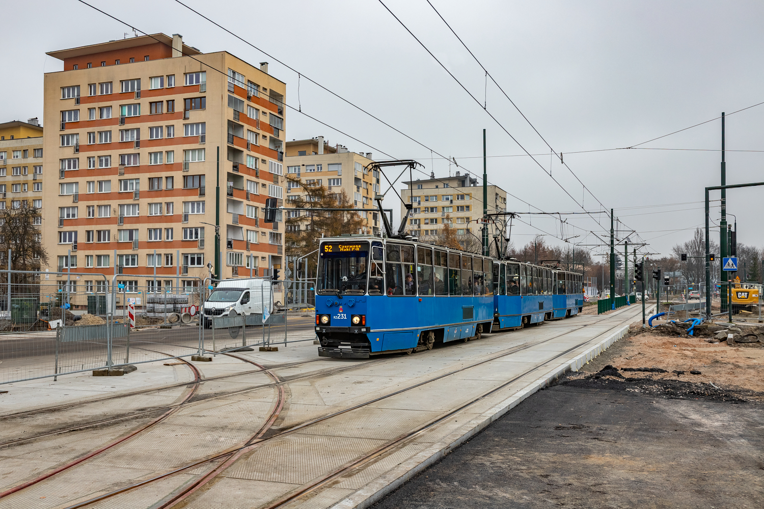 105Na #RZ231+RZ233+RZ239: Kraków, ul. Mogilska