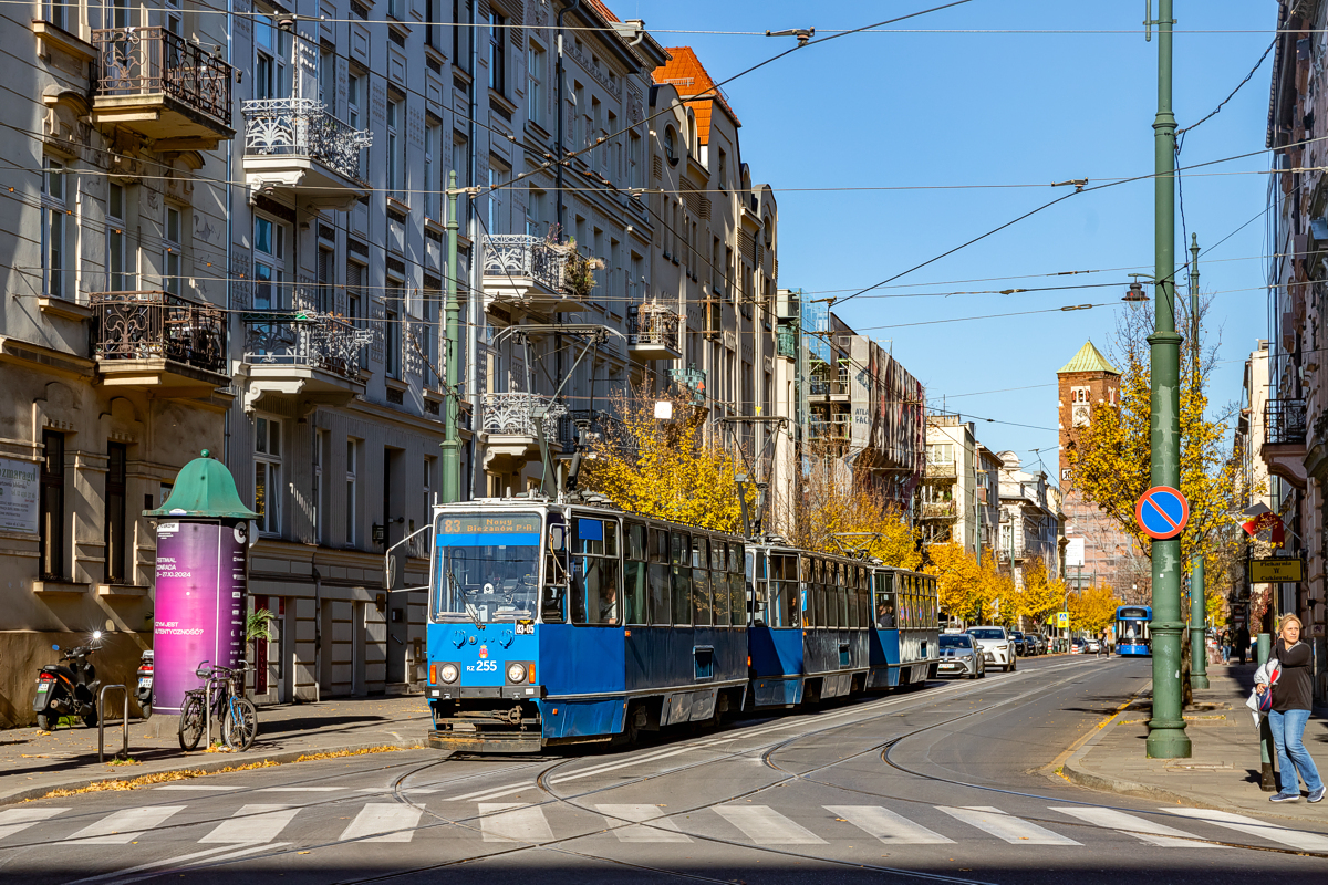 105Na #RZ255+RZ256+RZ257: Kraków, ul. Rakowicka