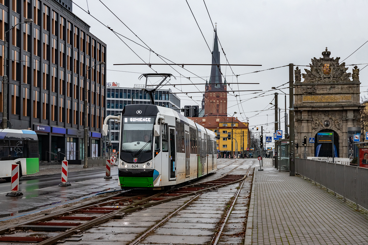 Moderus Beta MF29AC BD #624: Szczecin, plac Zwycięstwa