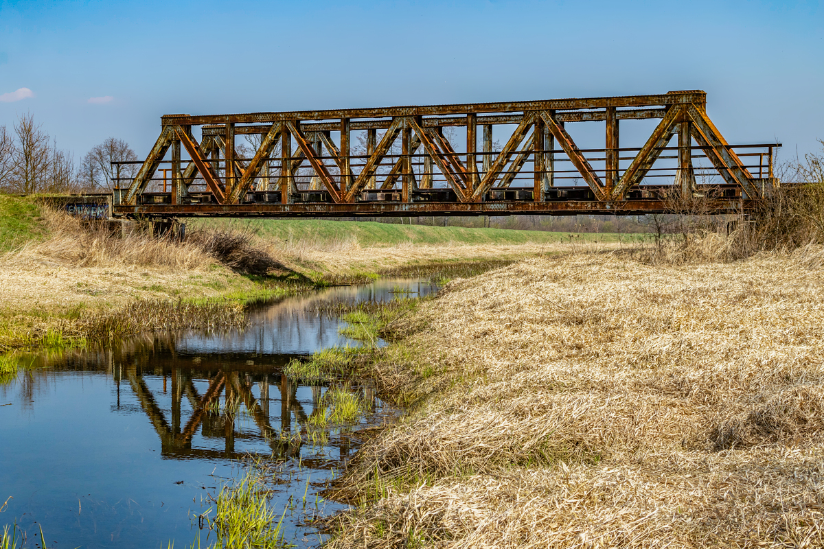 Mędrzechów - Dąbrówki Breńskie - most na Żabnicy