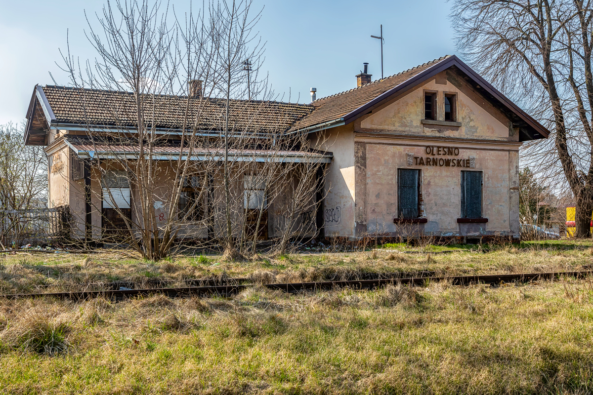 Olesno Tarnowskie - budynek dworca