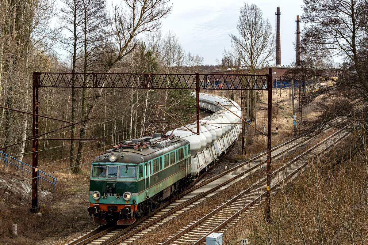 EU07-195: Toruń Towarowy - Cierpice Kąkol