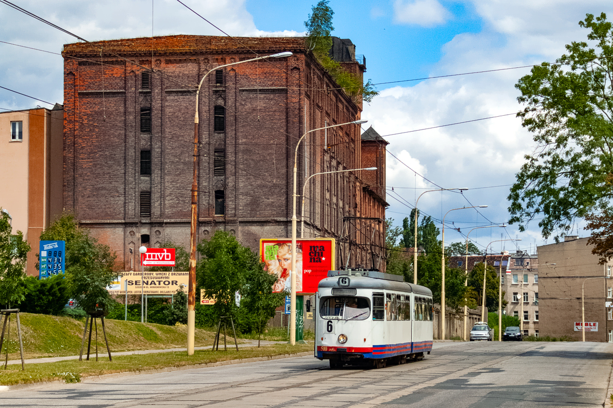 GT6 #510: Szczecin, ul. Dębogórska 