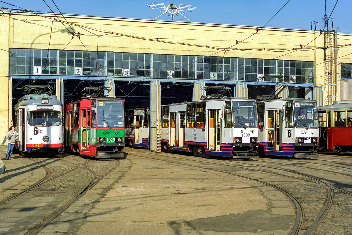 105Na #1009+1008: Szczecin, zajezdnia Golęcin