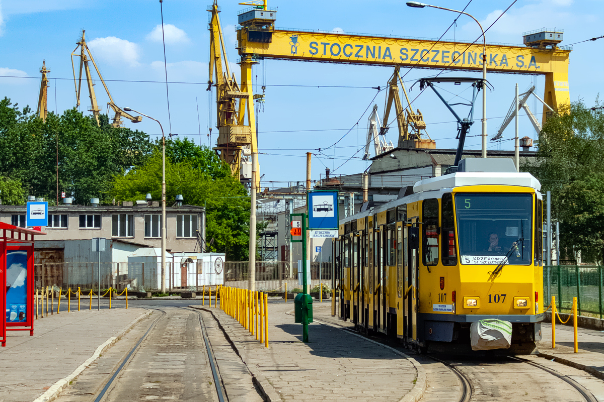KT4Dt #107: Szczecin, pętla Stocznia Szczecińska 