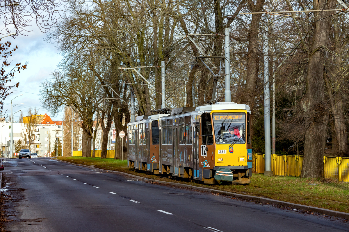 T6A2D #231+232: Szczecin, al. Powstańców Wielkopolskich